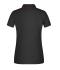Damen Ladies' Polo Stripe Black/red 8684