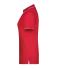 Damen Ladies' Polo Stripe Red/white 8684