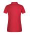 Damen Ladies' Polo Stripe Red/white 8684