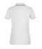 Damen Ladies' Polo Stripe White/navy 8684