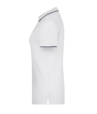 Ladies Ladies' Polo Stripe White/navy 8684