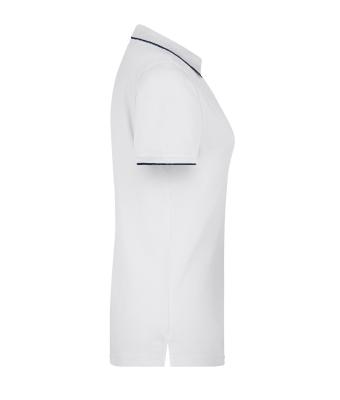 Ladies Ladies' Polo Stripe White/navy 8684