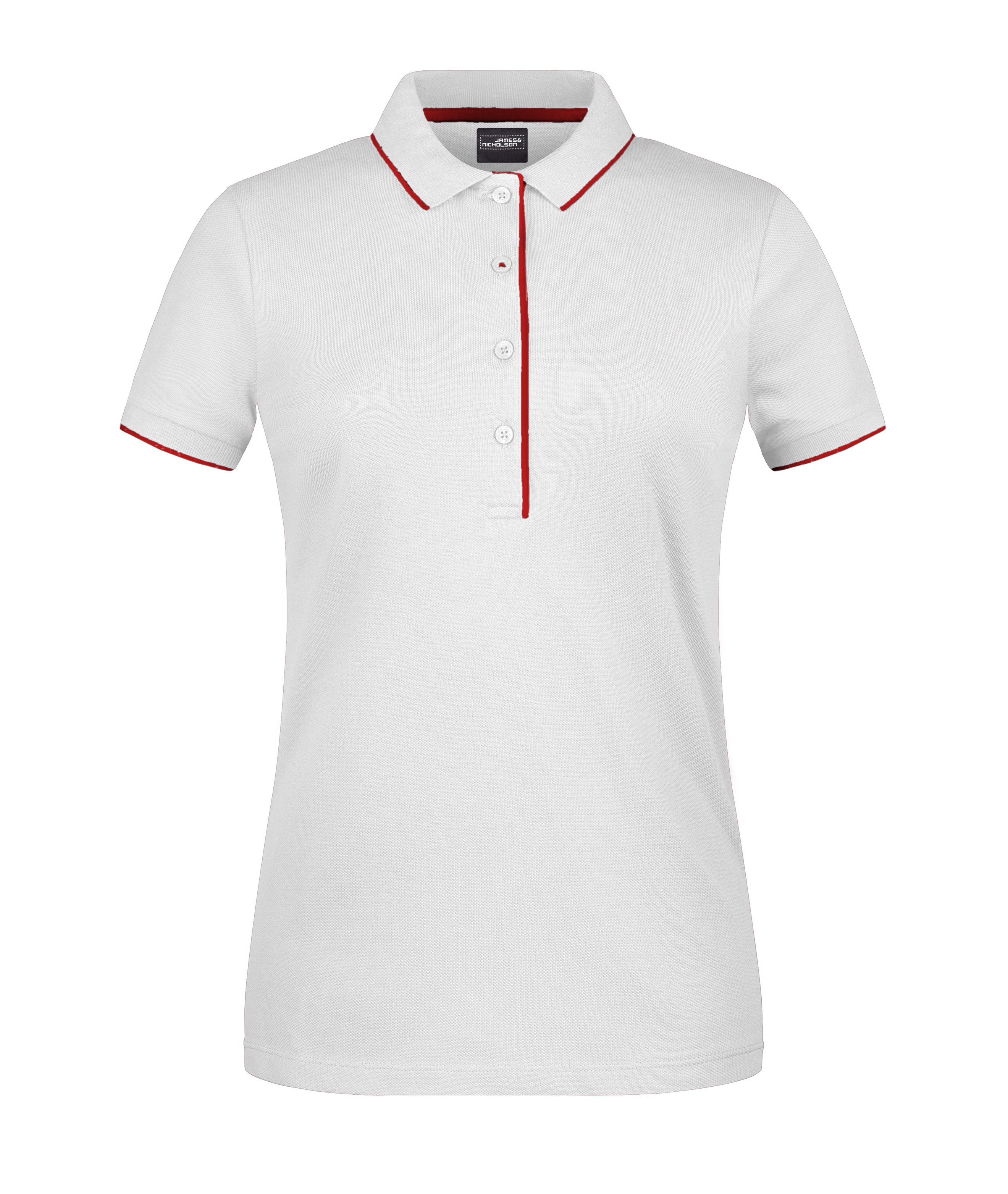 Ladies Ladies' Polo Stripe White/redDaiber