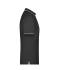 Men Men's Polo Stripe Black/silver 8685