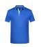 Men Men's Polo Stripe Royal/white 8685