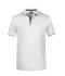 Herren Men's Polo Stripe White/navy 8685