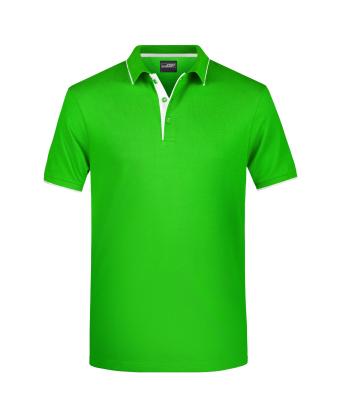 Men Men's Polo Stripe Frog/white 8685
