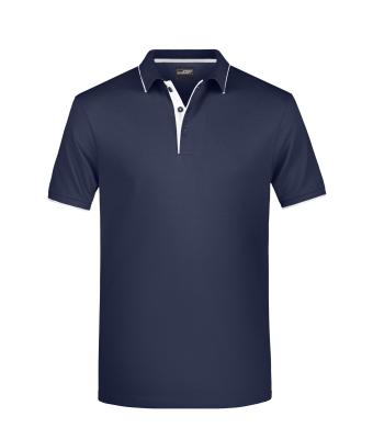 Men Men's Polo Stripe Navy/white 8685