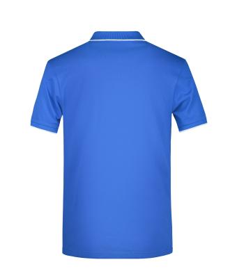 Men Men's Polo Stripe Royal/white 8685
