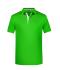 Homme Polo homme à rayures Vert-prairie/blanc 8685