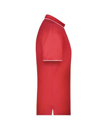 Homme Polo homme à rayures Rouge/blanc 8685