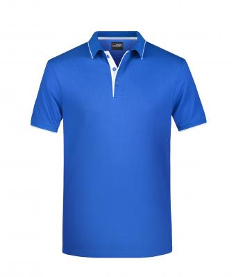 Homme Polo homme à rayures Royal/blanc 8685