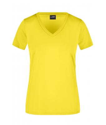 Femme T-shirt femme respirant Jaune 8398