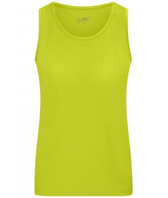 Dames Ladies' Active Tanktop Chemisch geel 10555