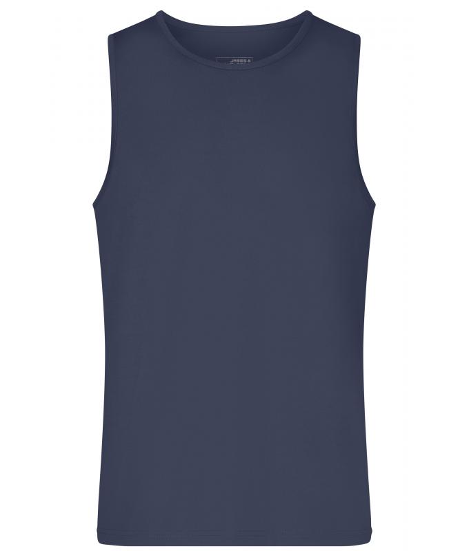 Homme Débardeur sportif homme Marine 10556