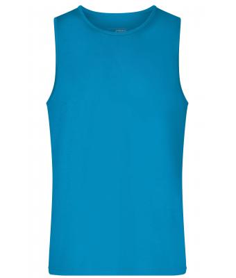 Herren Men's Active Tanktop Turquoise 10556