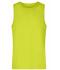 Heren Men's Active Tanktop Chemisch geel 10556