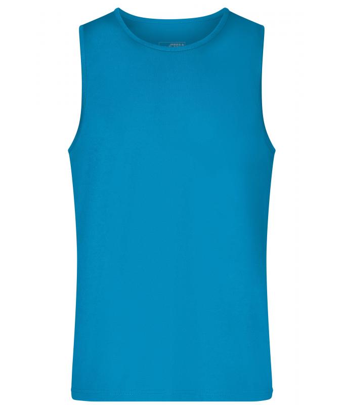 Men Men's Active Tanktop Turquoise 10556