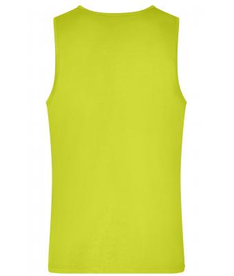 Heren Men's Active Tanktop Chemisch geel 10556