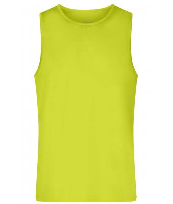 Heren Men's Active Tanktop Chemisch geel 10556