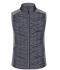 Femme Bodywarmer hybride tricoté femme Mélange-clair/anthracite-mélange 10457