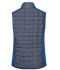 Damen Ladies' Knitted Hybrid Vest Royal-melange/anthracite-melange 10457