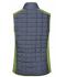 Ladies Ladies' Knitted Hybrid Vest Kiwi-melange/anthracite-melange 10457