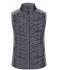 Ladies Ladies' Knitted Hybrid Vest Light-melange/anthracite-melange 10457