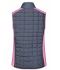 Ladies Ladies' Knitted Hybrid Vest Pink-melange/anthracite-melange 10457
