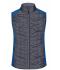 Ladies Ladies' Knitted Hybrid Vest Royal-melange/anthracite-melange 10457