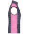 Dames Ladies' Knitted Hybrid Vest Roze/antraciet-melange 10457