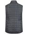 Homme Bodywarmer hybride tricoté homme Gris-mélange/anthracite-mélange 10458