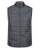 Homme Bodywarmer hybride tricoté homme Gris-mélange/anthracite-mélange 10458