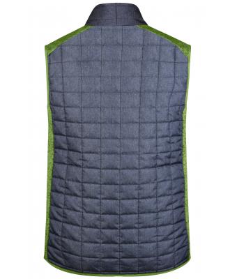 Herren Men's Knitted Hybrid Vest Kiwi-melange/anthracite-melange 10458