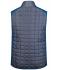 Herren Men's Knitted Hybrid Vest Royal-melange/anthracite-melange 10458