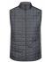 Men Men's Knitted Hybrid Vest Grey-melange/anthracite-melange 10458