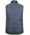 Heren Men's Knitted Hybrid Vest Kiwi-melange/antraciet-melange 10458