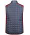 Men Men's Knitted Hybrid Vest Red-melange/anthracite-melange 10458