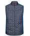 Heren Men's Knitted Hybrid Vest Royal-melange/antraciet-melange 10458