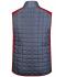Heren Men's Knitted Hybrid Vest Rood-melange/antraciet-melange 10458