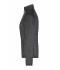 Damen Ladies' Knitted Hybrid Jacket Grey-melange/anthracite-melange 10459