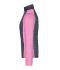 Damen Ladies' Knitted Hybrid Jacket Pink-melange/anthracite-melange 10459