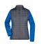 Damen Ladies' Knitted Hybrid Jacket Royal-melange/anthracite-melange 10459