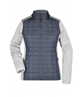 Ladies Ladies' Knitted Hybrid Jacket Light-melange/anthracite-melange 10459