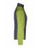 Dames Ladies' Knitted Hybrid Jacket Kiwi-melange/antraciet-melange 10459