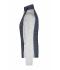 Dames Ladies' Knitted Hybrid Jacket Licht melange/antraciet-melange 10459