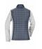 Dames Ladies' Knitted Hybrid Jacket Licht melange/antraciet-melange 10459