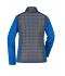 Dames Ladies' Knitted Hybrid Jacket Royal-melange/antraciet-melange 10459