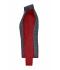 Dames Ladies' Knitted Hybrid Jacket Rood-melange/antraciet-melange 10459