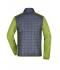 Herren Men's Knitted Hybrid Jacket Kiwi-melange/anthracite-melange 10460